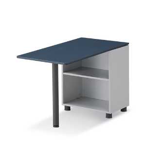디셀 독립형 U형 탁자 책상 테이블 사무실 관공서 보조 확장 캐비넷
